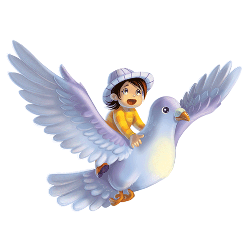 6x6 Die-Cut Sticker: <br>Soar on a Dove